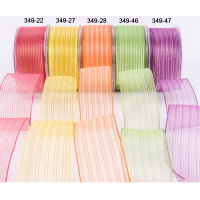 349 Organzalint gestreept wired 38mm