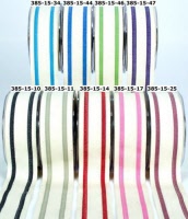 385-15 Organic Cotton Blend / Stripes 38mm