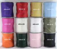 430-4 Organza lint gestreep wired 101mm