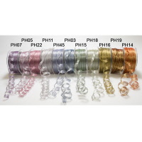 PH Organza metallic 6mm wired