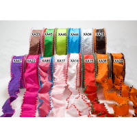 XA POM-POMS Solid/Pom-pom Edge (Wired) 38mm